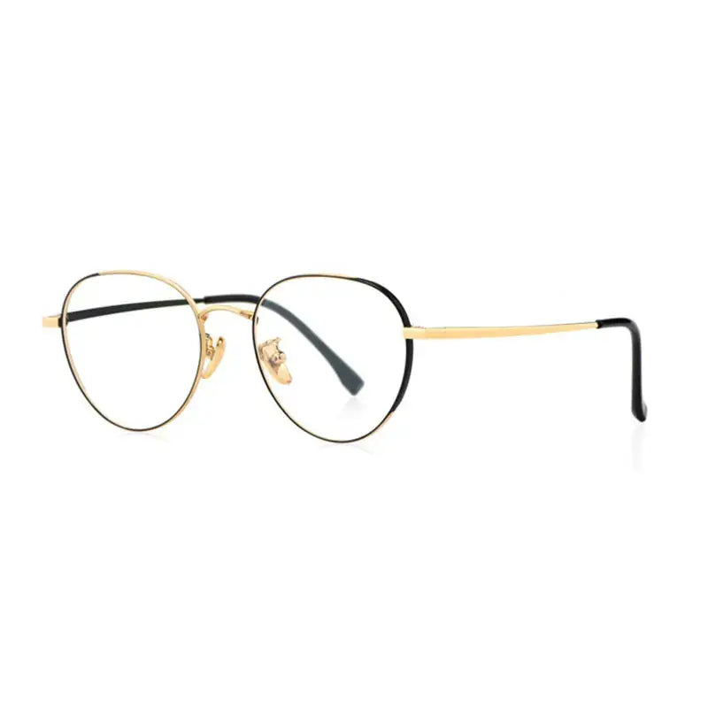 Women's Polygon Full Rim Titanium Prescription Glasses 73927 — view 3 | Rx Spectacle