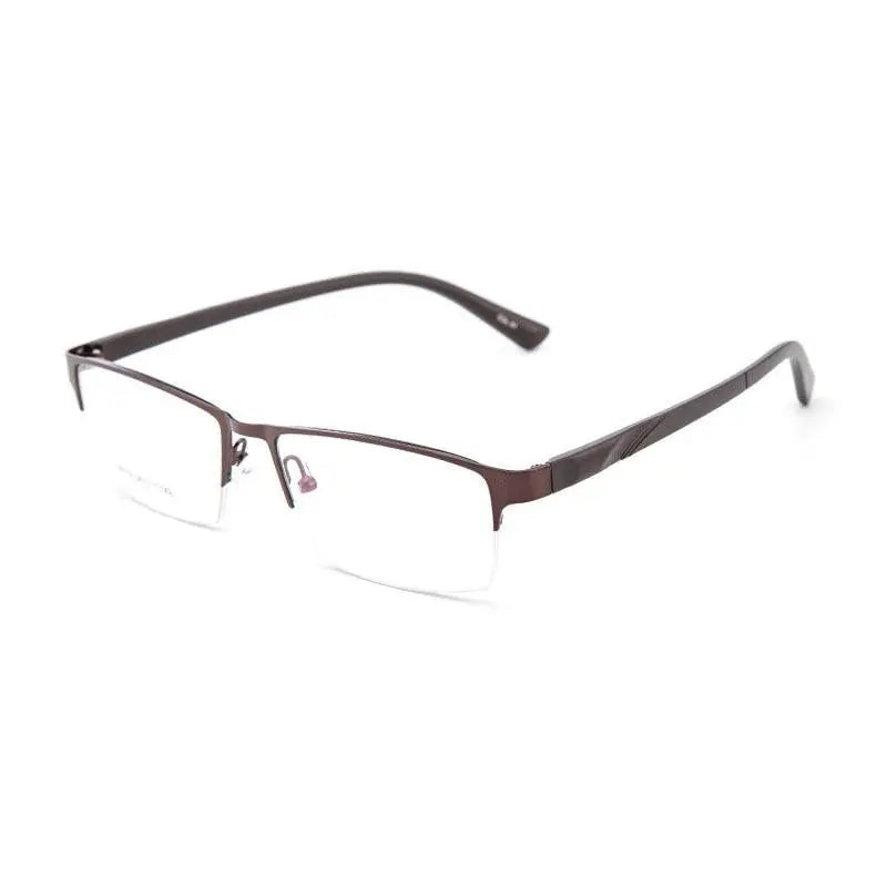 Unisex Semi-Rimless Alloy Prescription Glasses 16019 — view 4 | Rx Spectacle