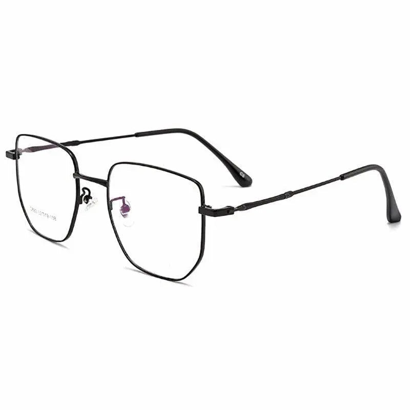 Unisex Square Full Rim Alloy Prescription Glasses D882 — view 6 | Rx Spectacle