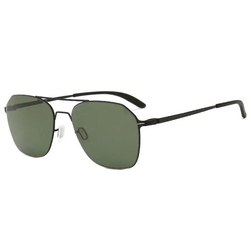 Men's Square Full Rim Alloy Double Bridge Prescription Glasses 7704 — view 2 | Rx Spectacle