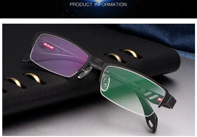 Unisex Semi-Rimless TR90 Prescription Glasses Xs505 — view 10 | Rx Spectacle
