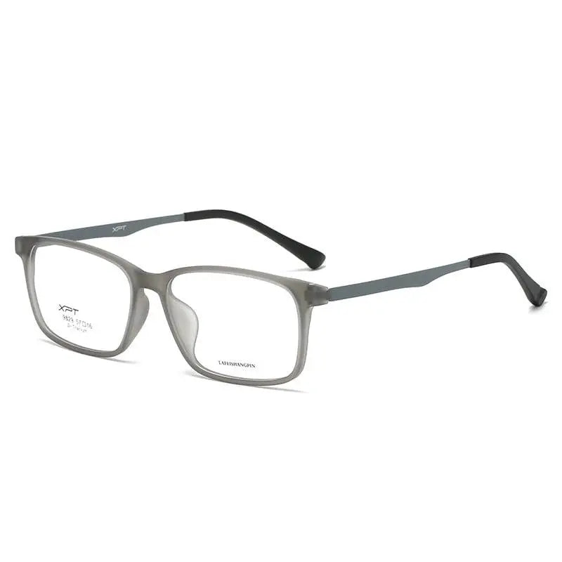 Unisex Square Full Rim Titanium Prescription Glasses 9829 — view 11 | Rx Spectacle