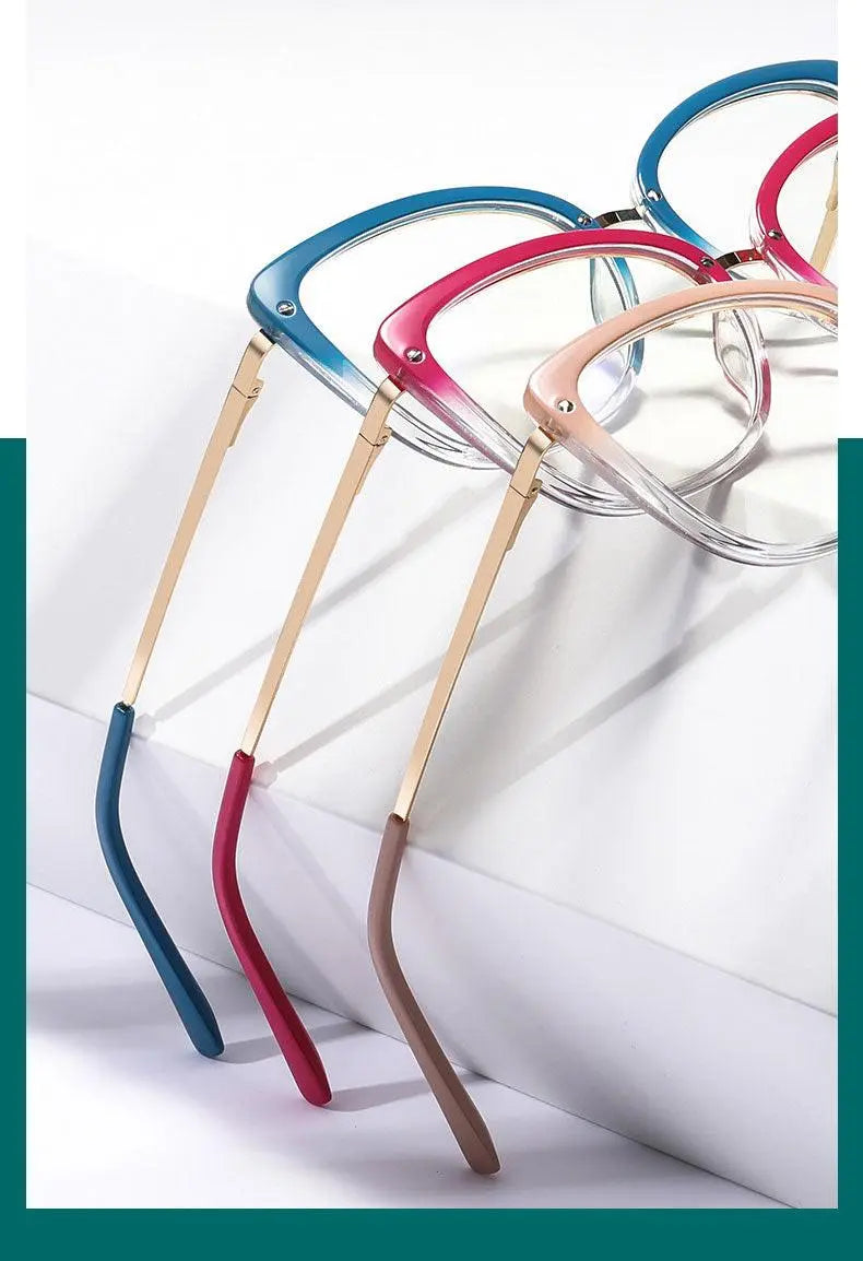 Women's Square Full Rim TR90 Prescription Glasses 2076 — view 13 | Rx Spectacle