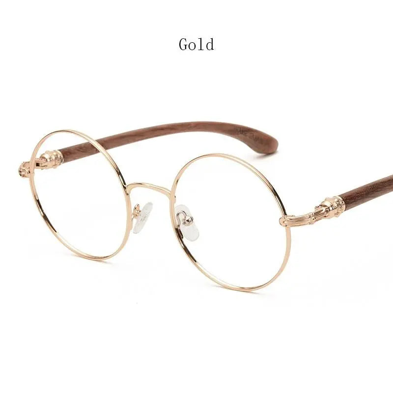 Unisex Round Full Rim Titanium Prescription Glasses 7573 — view 2 | Rx Spectacle