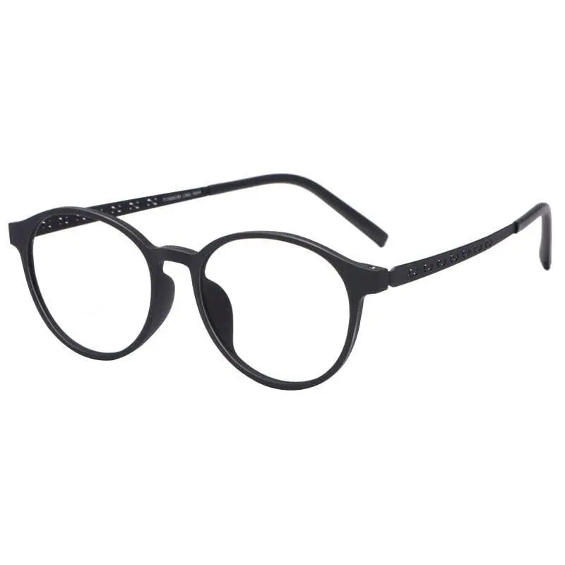 Unisex Round Full Rim Titanium Prescription Glasses 8868T — view 7 | Rx Spectacle