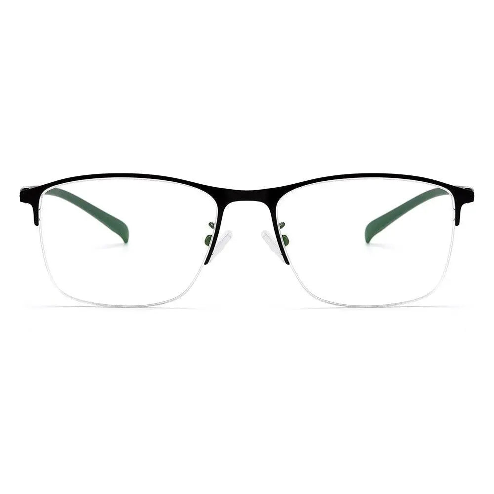 Men's Square Semi-Rimless TR90 Prescription Glasses S61005 — view 6 | Rx Spectacle