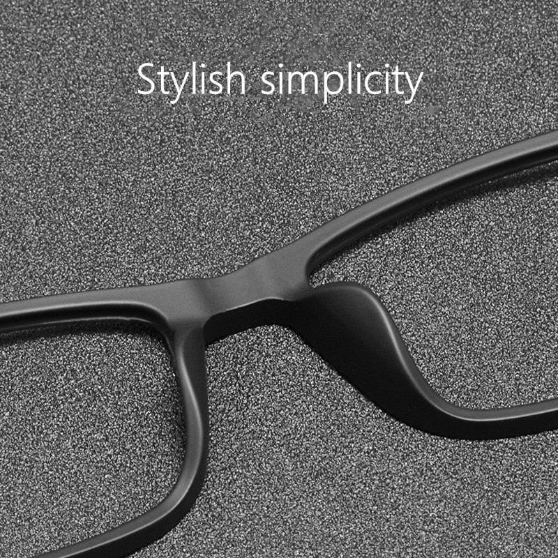Unisex Square Full Rim Titanium Prescription Glasses HR3048 — view 3 | Rx Spectacle