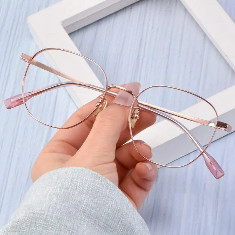 Unisex Full Rim Titanium Prescription Glasses T3929 — view 4 | Rx Spectacle