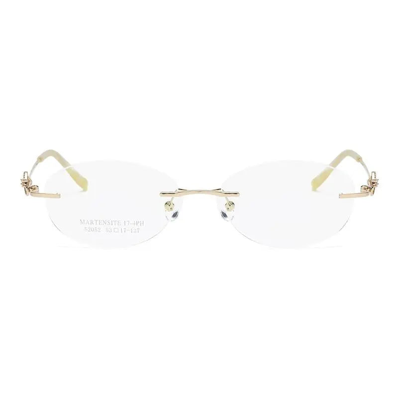 Women's Rimless Alloy Prescription Glasses 52052 — view 6 | Rx Spectacle
