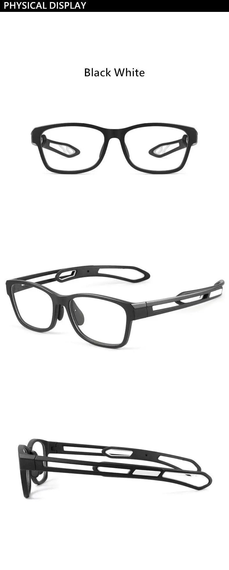 Unisex Full Rim TR90 Sports Glasses YD1927 — view 12 | Rx Spectacle