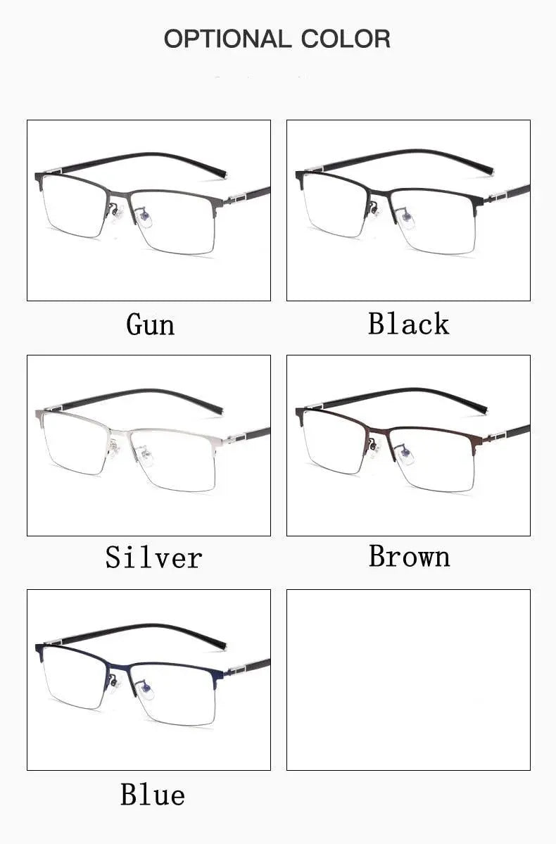 Men's Full Rim Titanium Prescription Glasses P9832 — view 12 | Rx Spectacle