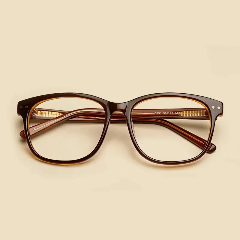 Unisex Square Full Rim Titanium Prescription Glasses 55514 — view 4 | Rx Spectacle