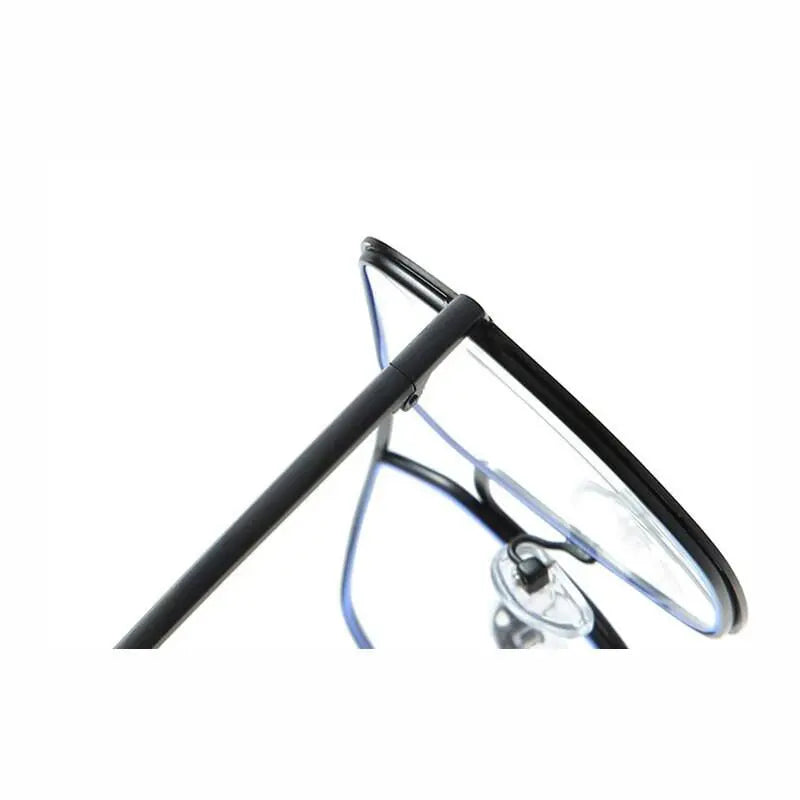 Unisex Polygon Full Rim Alloy Double Bridge Prescription Glasses 60803 — view 6 | Rx Spectacle