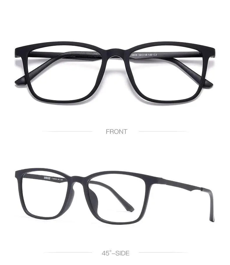 Unisex Square Full Rim Ultem Prescription Glasses 8808 — view 11 | Rx Spectacle