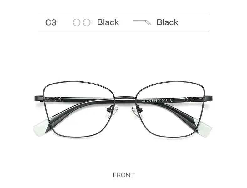 Unisex Square Full Rim Alloy Prescription Glasses 3010 — view 23 | Rx Spectacle