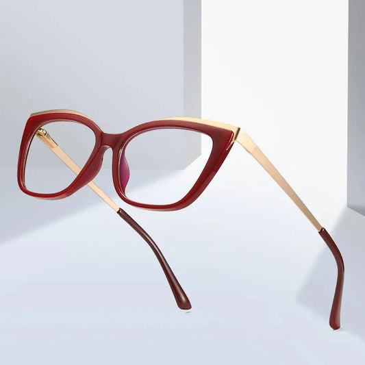 Women's Cat Eye Full Rim TR90 Prescription Glasses 772049 — view 1 | Rx Spectacle