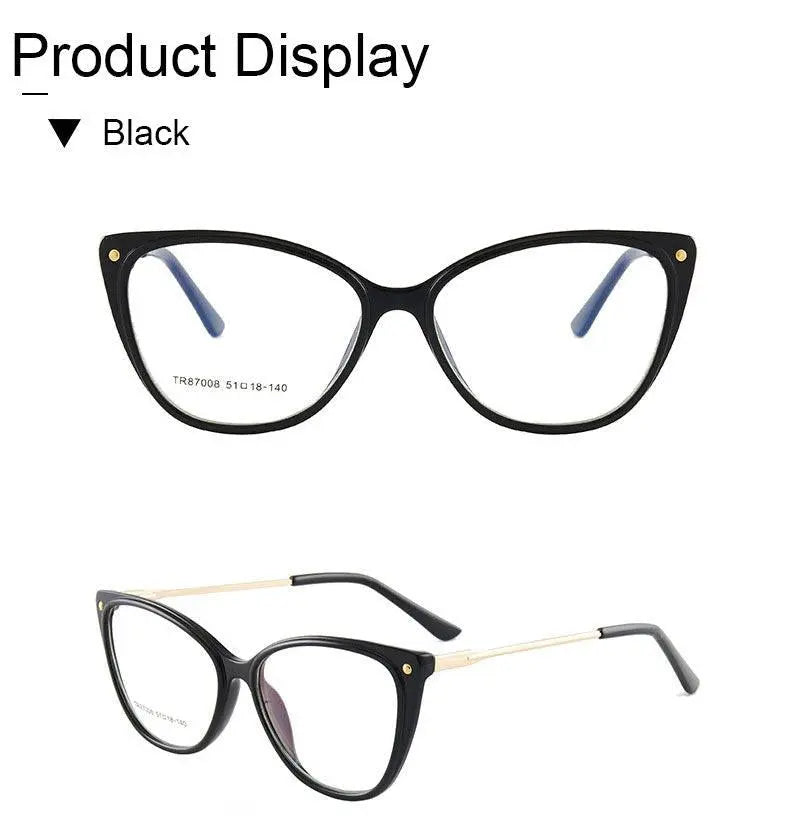 Cat Eye Full Rim TR90 Prescription Glasses 7008 — view 15 | Rx Spectacle