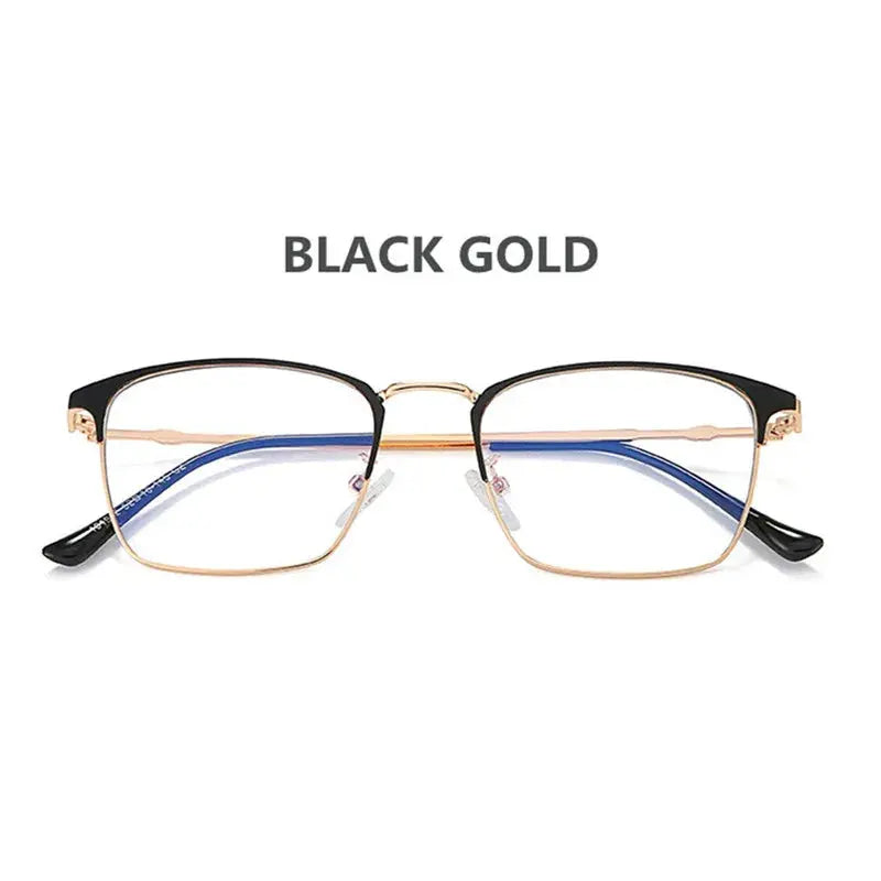 Unisex Square Full Rim Alloy Reading Glasses 101902 — view 7 | Rx Spectacle