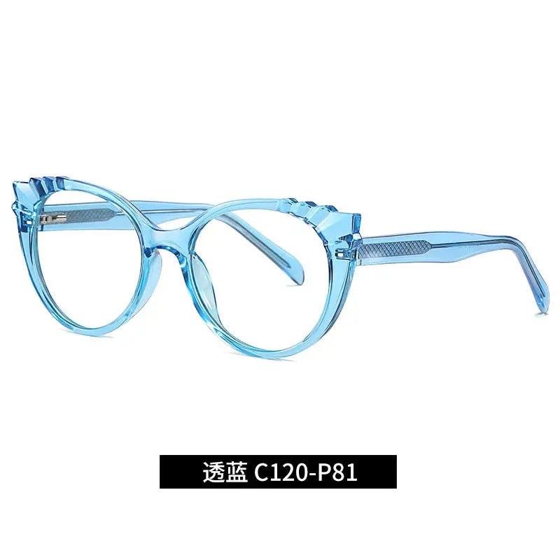 Unisex Cat Eye Full Rim TR90 Prescription Glasses 4 — view 6 | Rx Spectacle