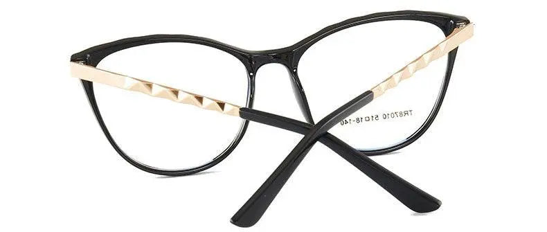 Women's Cat Eye Full Rim TR90 Prescription Glasses 7010 — view 16 | Rx Spectacle