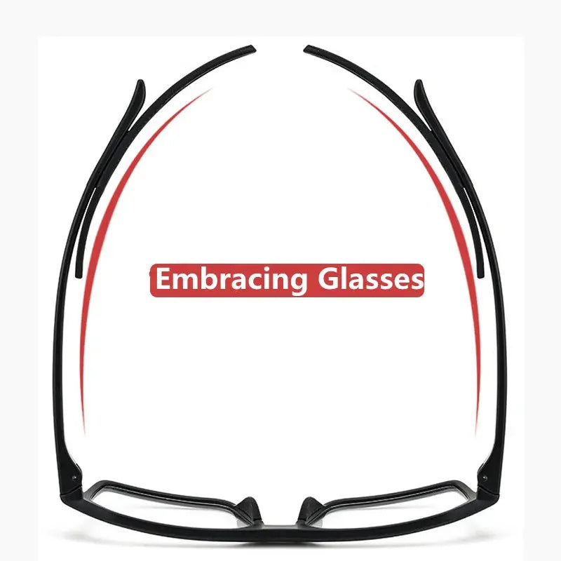 Unisex Square Full Rim TR90 Sports Glasses 1218 — view 6 | Rx Spectacle
