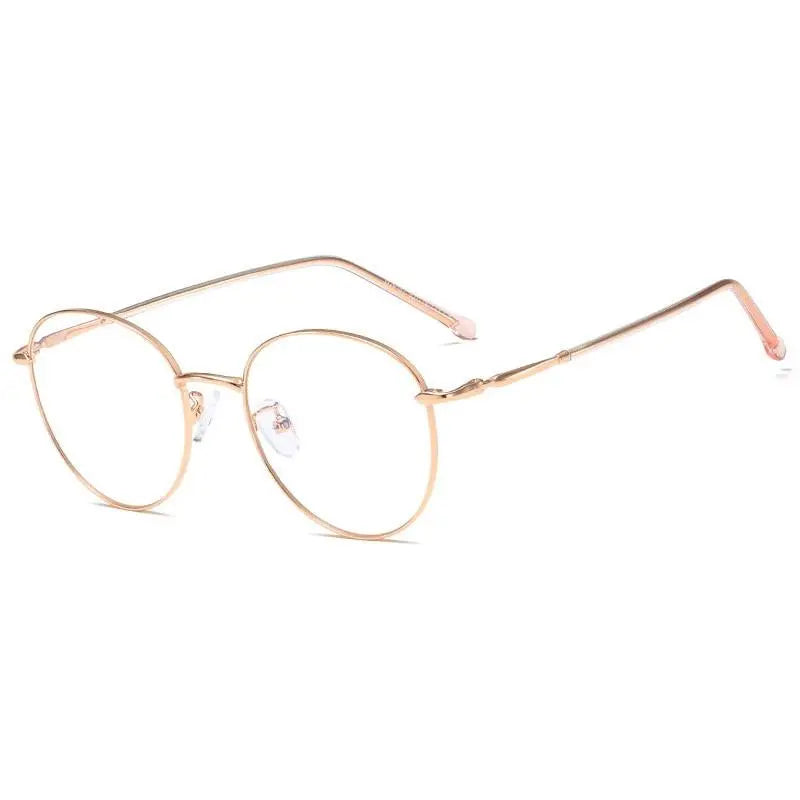 Unisex Round Full Rim Alloy Prescription Glasses 29167 — view 7 | Rx Spectacle