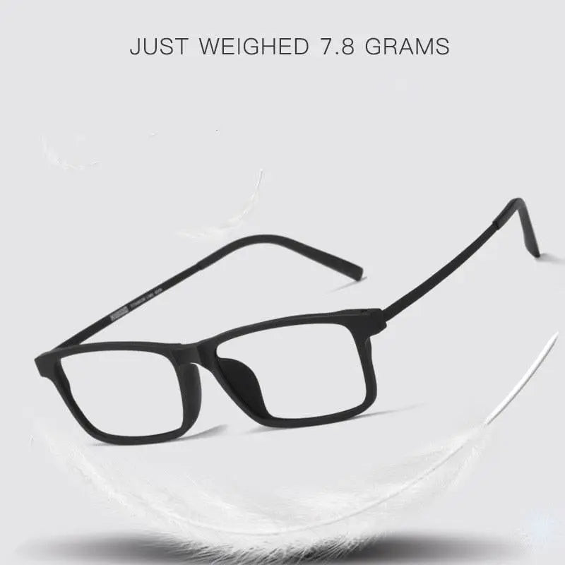 Unisex Full Rim Titanium Prescription Glasses 8836X — view 4 | Rx Spectacle