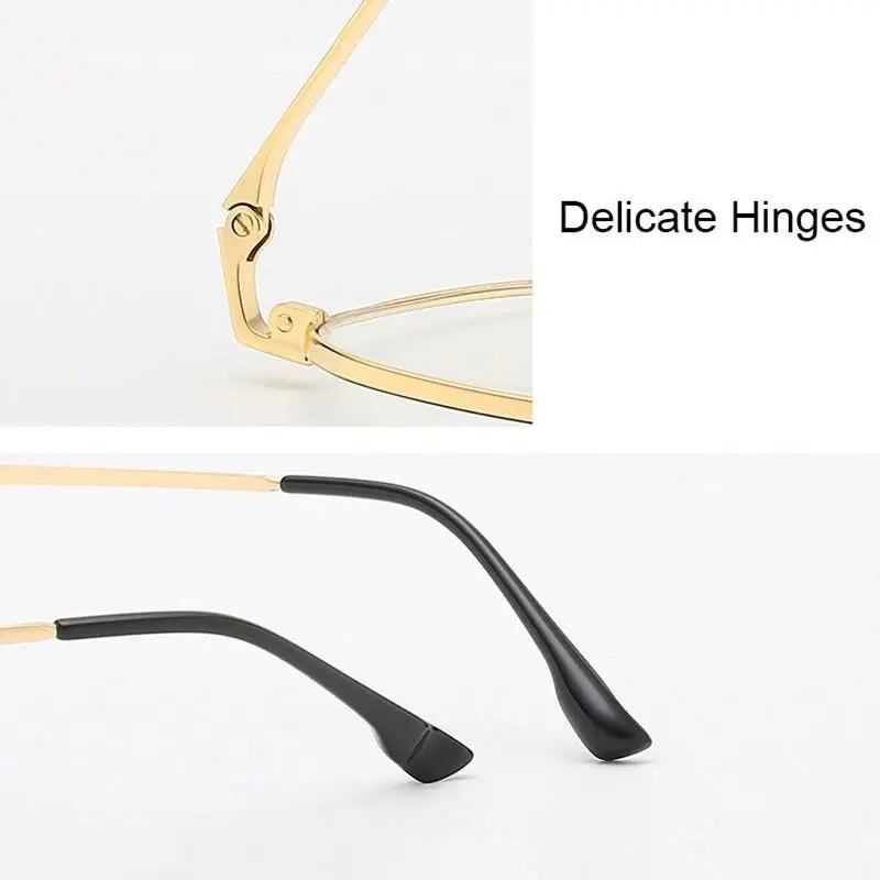Unisex Square Full Rim Alloy Prescription Glasses 8001 — view 8 | Rx Spectacle