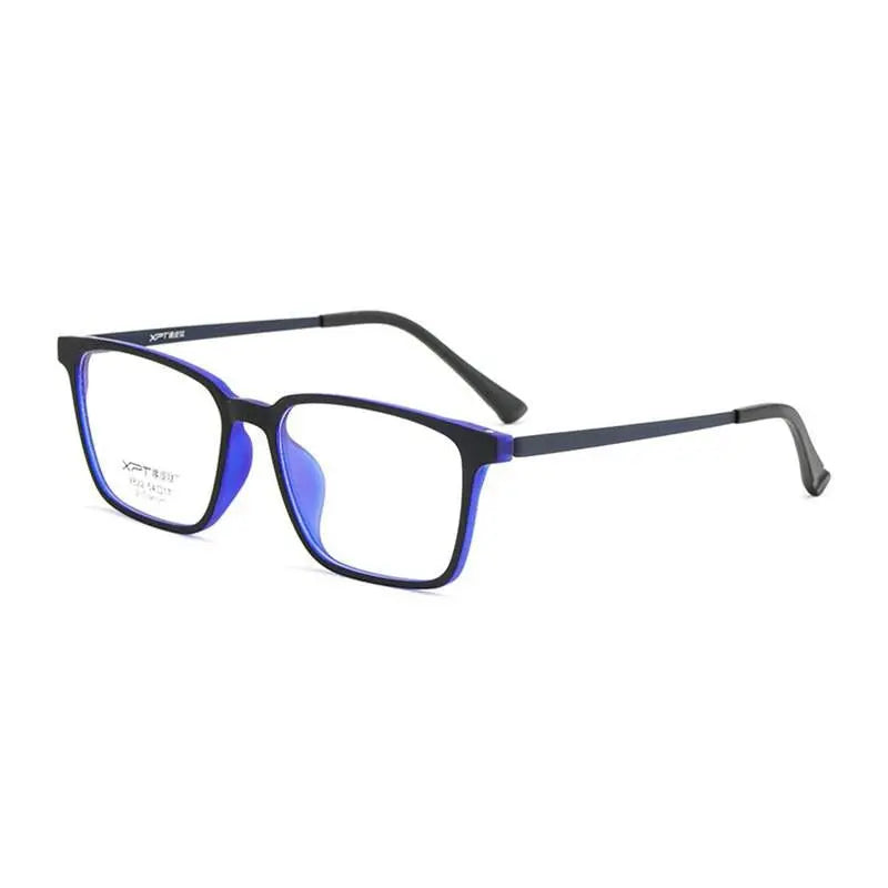 Unisex Square Full Rim Titanium Prescription Glasses — view 9 | Rx Spectacle