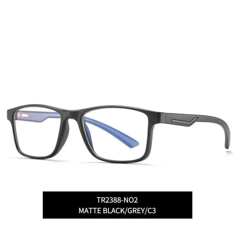 Men's Square Full Rim TR90 Prescription Glasses 2388 — view 12 | Rx Spectacle