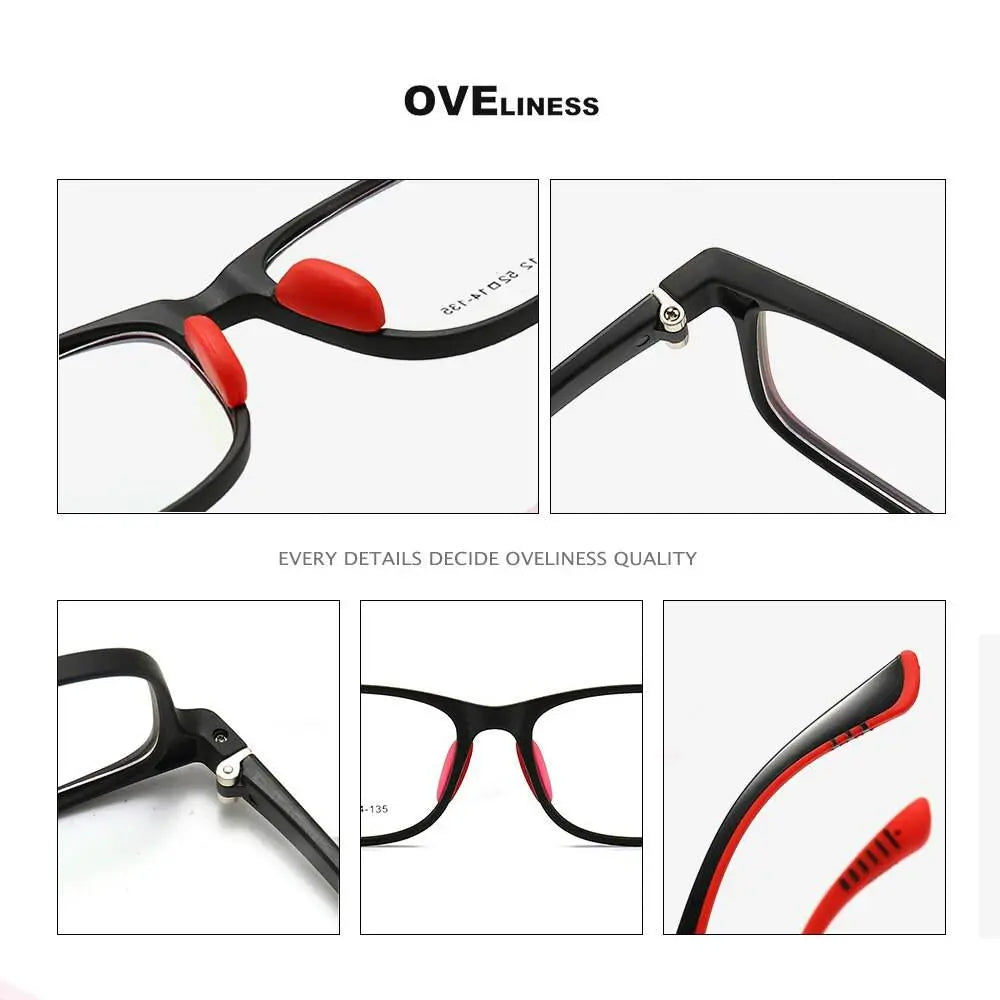 Unisex Square Full Rim Titanium Prescription Glasses Oltrd12p — view 10 | Rx Spectacle