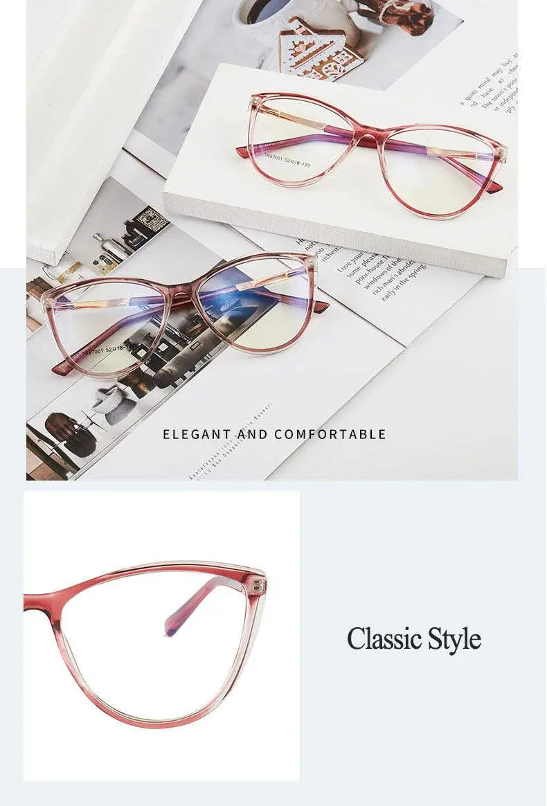 Cat Eye Full Rim TR90 Prescription Glasses 7001 — view 13 | Rx Spectacle