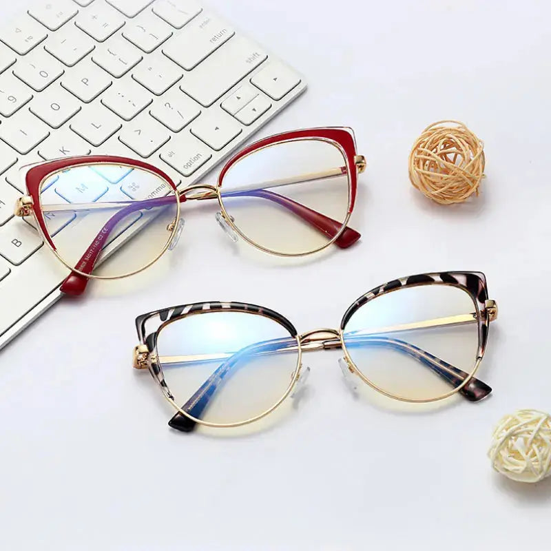 Women's Cat Eye Full Rim TR90 Prescription Glasses 958264 — view 1 | Rx Spectacle