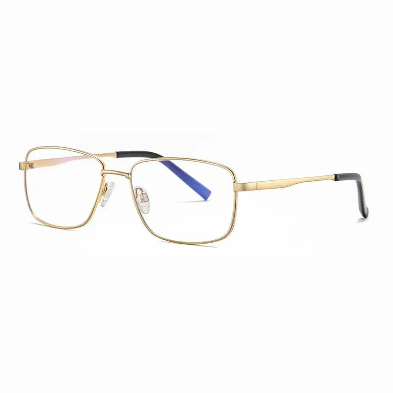 Unisex Square Full Rim Alloy Prescription Glasses 92304 — view 3 | Rx Spectacle