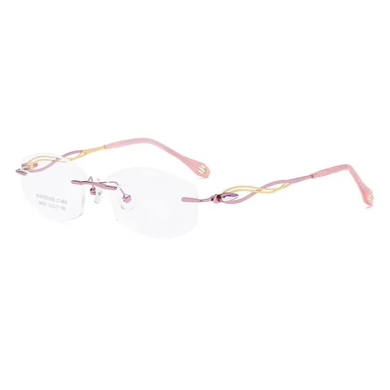 Women's Rimless Titanium Prescription Glasses 88038 — view 8 | Rx Spectacle