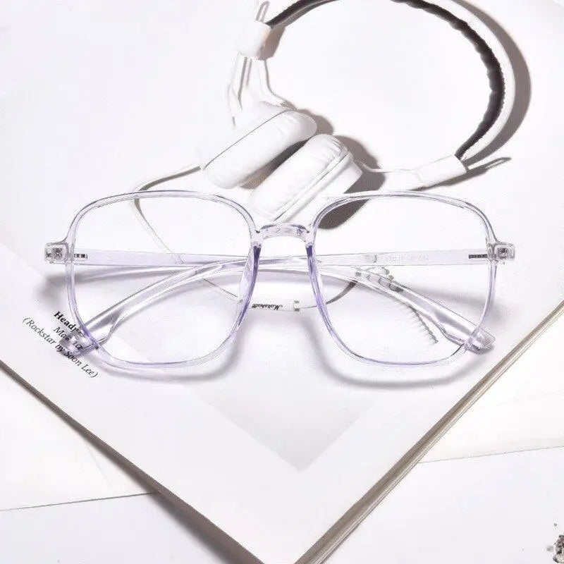 Unisex Polygon Full Rim Acetate Prescription Glasses D147 — view 8 | Rx Spectacle
