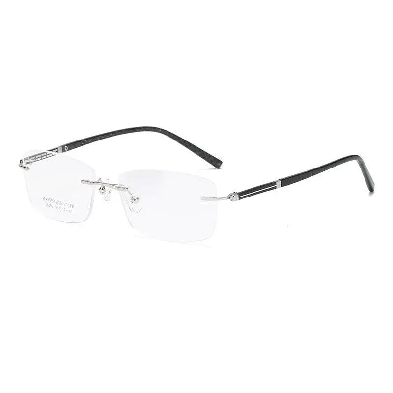 Men's Square Rimless Prescription Glasses 52050 — view 6 | Rx Spectacle