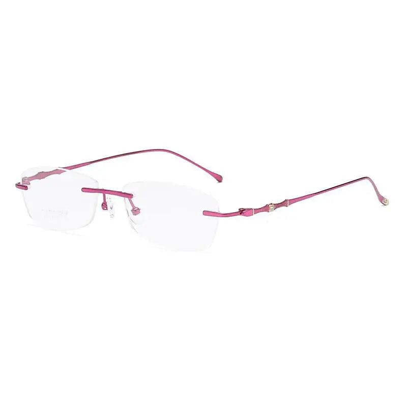 Women's Rimless Titanium Prescription Glasses 2879 — view 11 | Rx Spectacle