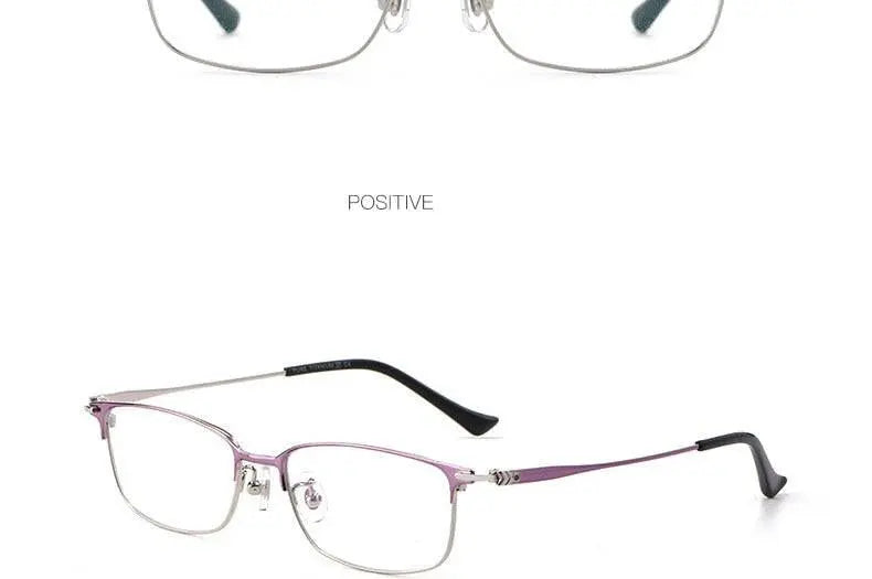 Women's Full Rim Titanium Prescription Glasses 86061 — view 26 | Rx Spectacle