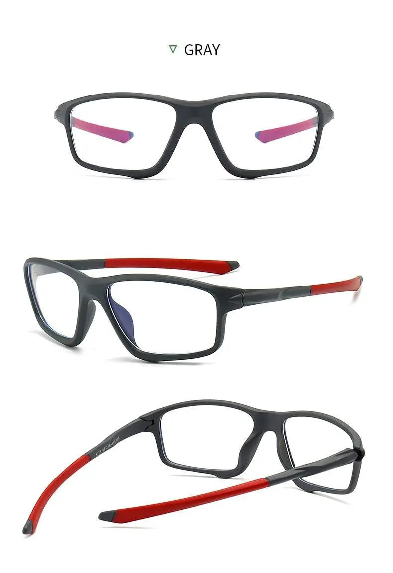 Men's Square Full Rim TR90 Sports Glasses TR5773 — view 10 | Rx Spectacle