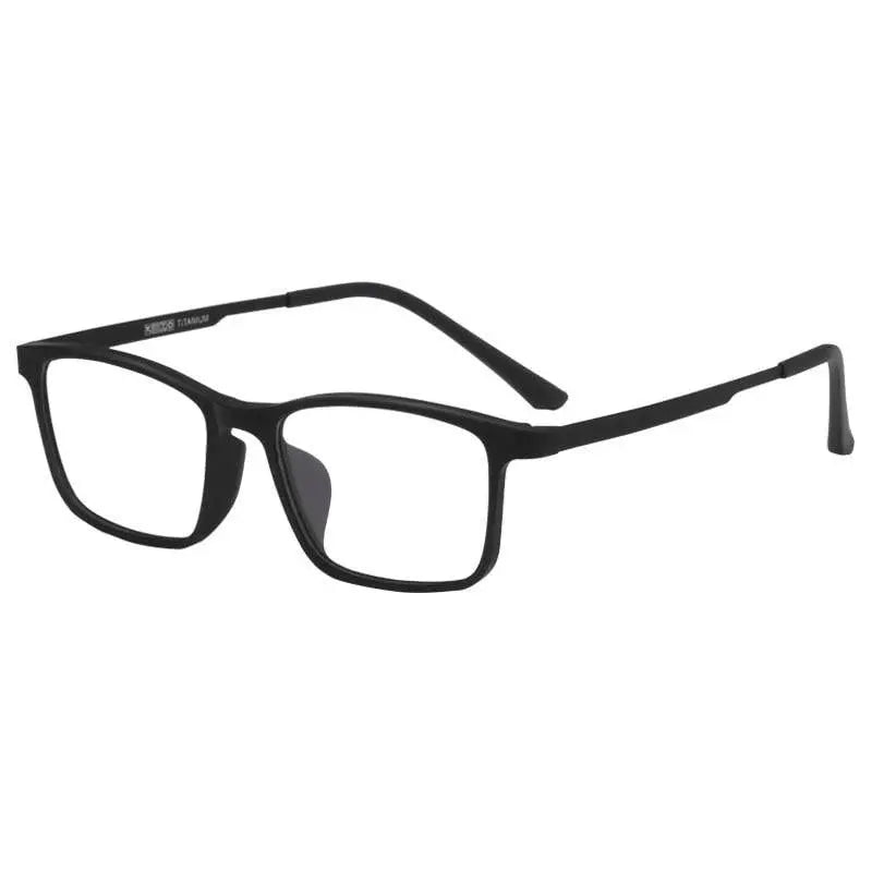 Unisex Square Full Rim Titanium Prescription Glasses HR3058 — view 8 | Rx Spectacle