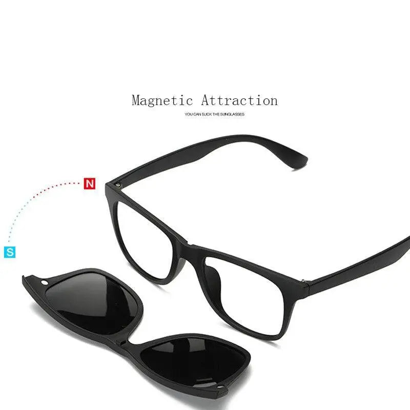 Unisex Full Rim Acetate Clip-On Prescription Glasses 1 — view 3 | Rx Spectacle