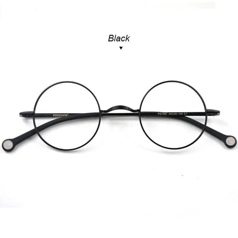 Unisex Round Full Rim Alloy Prescription Glasses Ps7087 — view 3 | Rx Spectacle
