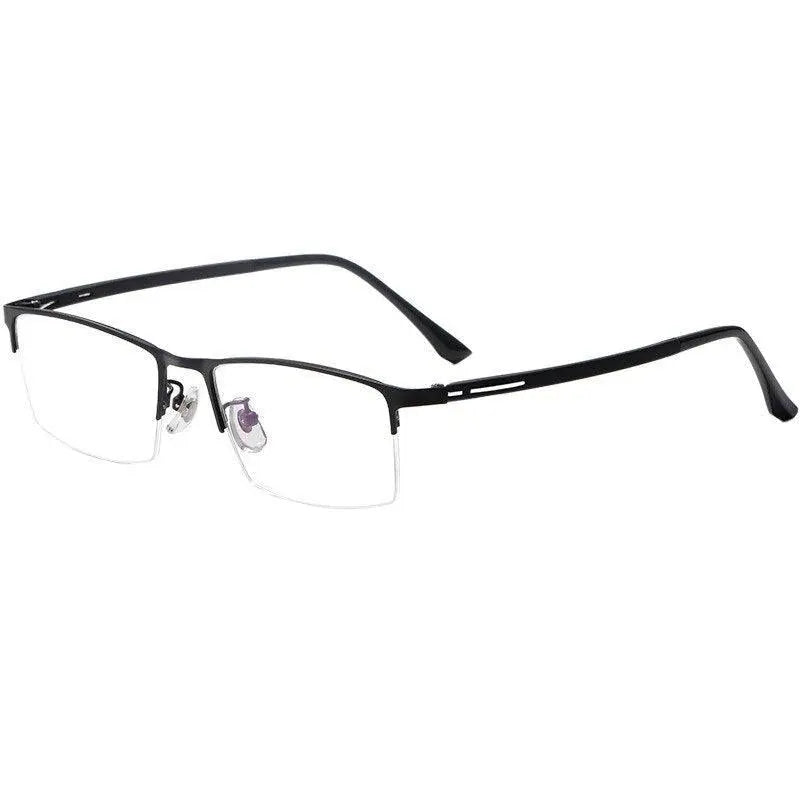 Unisex Semi-Rimless Titanium Prescription Glasses P9916 — view 2 | Rx Spectacle