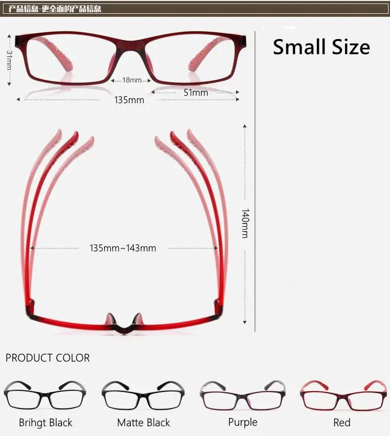 Unisex Full Rim TR90 Prescription Glasses 6063 — view 20 | Rx Spectacle