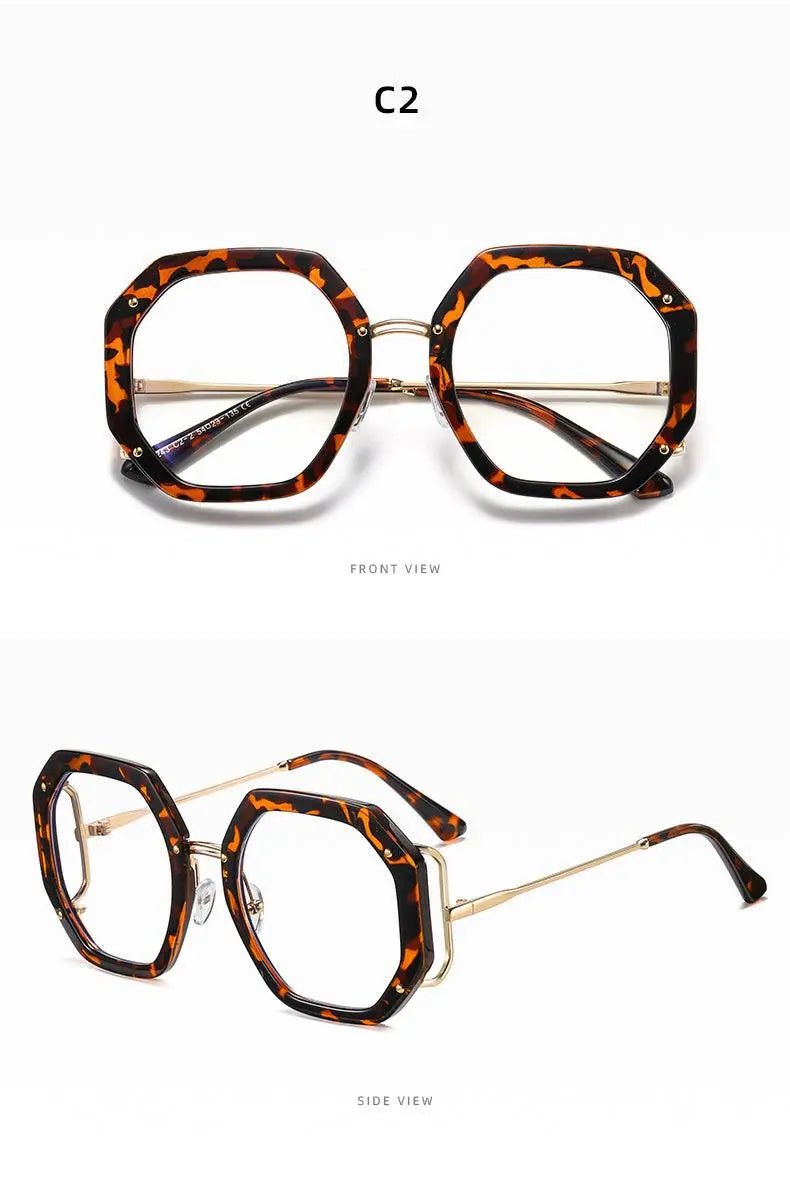 Women's Polygon Full Rim TR90 Prescription Glasses 95243 — view 16 | Rx Spectacle