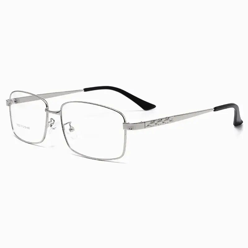 Men's Square Full Rim Alloy Prescription Glasses 6035 — view 6 | Rx Spectacle