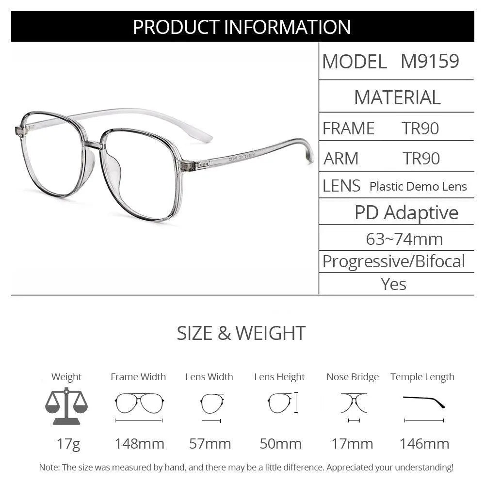 Unisex Full Rim TR90 Prescription Glasses M9159 — view 2 | Rx Spectacle
