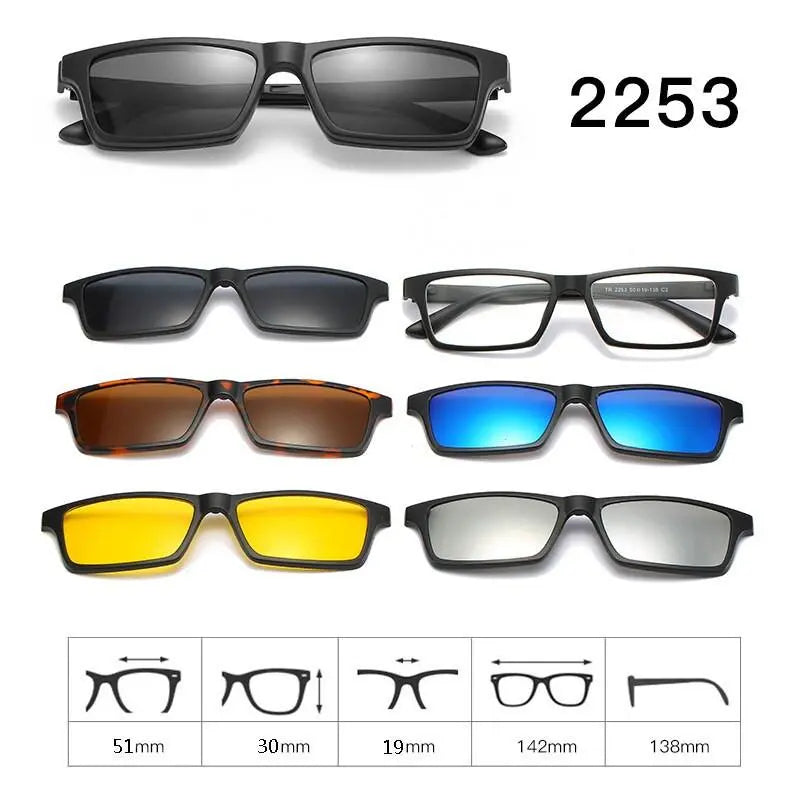 Unisex Full Rim Acetate Clip-On Prescription Glasses 1 — view 7 | Rx Spectacle