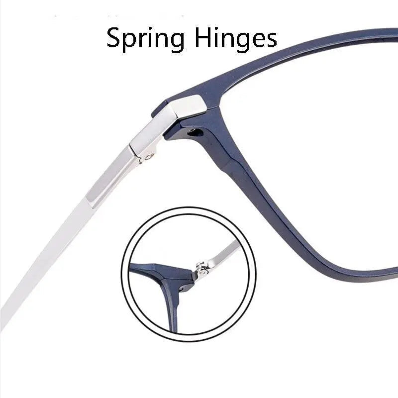 Unisex Square Full Rim Alloy Prescription Glasses 5051 — view 5 | Rx Spectacle